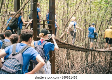 Gifted School Kids On A Field Trip To Water Park