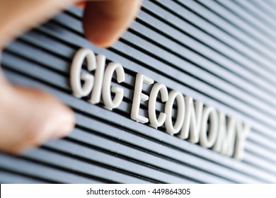 Gig Economy concept background - Shutterstock ID 449864305