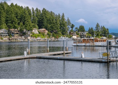 Gig Harbor sailboats and the surrounding landscape Washington state. - Powered by Shutterstock