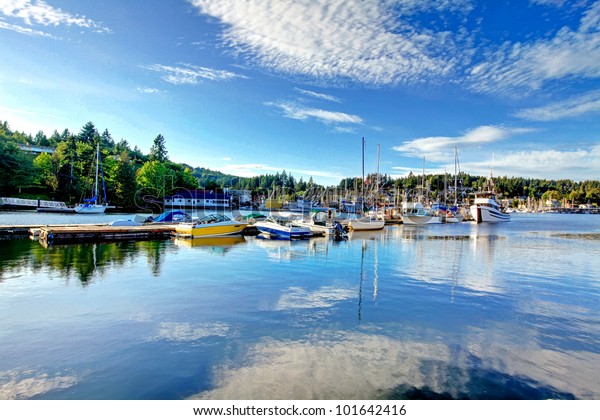 Gig Harbor Wa Small Town Downtown Stock Photo (Edit Now) 101642416