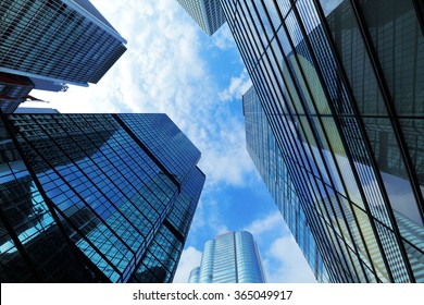 Gigantic Skyscraper From Below In Hong Kong 