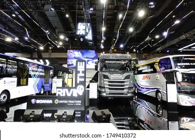 Giicomvech  Jakarta  Indonesia - March  5-8,2020 Scania Truck  In Jakarta  Convention Center 