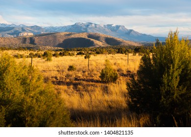 Gila National Forest Mountains In The Sunset