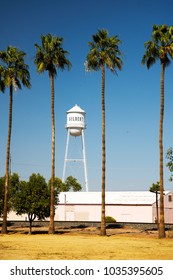 Gilbert Water Tower And Mural In Gilbert, Arizona