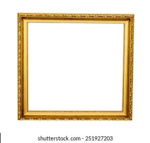 Gilded Frame On White Background Isolate Stock Photo 251927203 ...