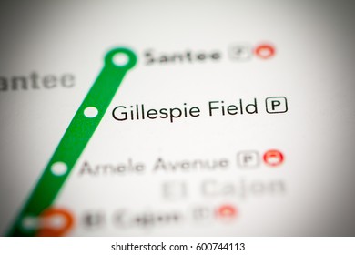 Gillespie Field Station. San Diego Metro Map.