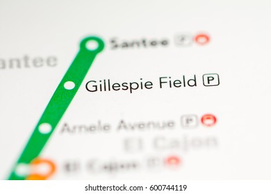 Gillespie Field Station. San Diego Metro Map.