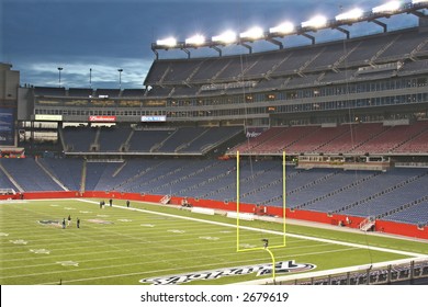 Gillette Stadium At Night