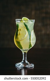 
Gin And Tonic With Cucumber And Lemon Juice