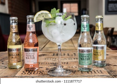 Gin And Tonic With Flavoured Fever Tree Tonics