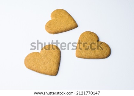 Ginger cookies in a blank canvas