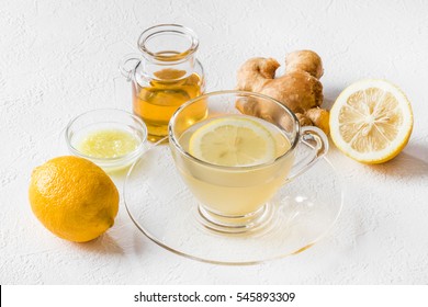 Ginger Honey Tea With Lemon