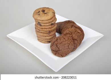 Ginger Molasses And Chocolate Chip Cookies