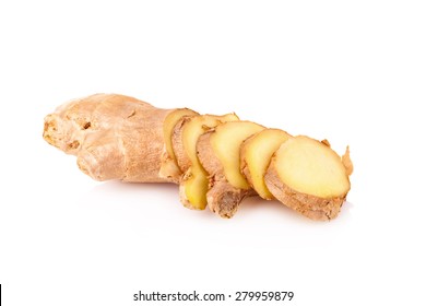 Ginger On White Background