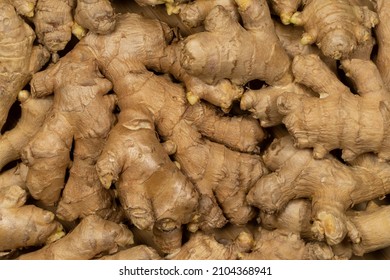 Ginger Root Close Up Background