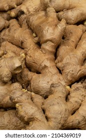 Ginger Root Close Up Background