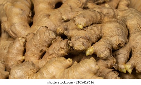 Ginger Root Close Up Background