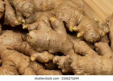 Ginger Root Close Up Background