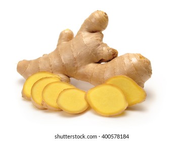 Ginger Root Isolated On White