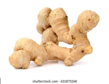 Ginger Root Isolated On White Background