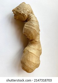 Ginger Root On White Background