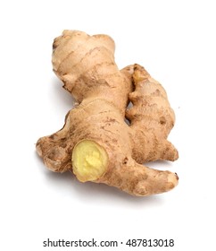 Ginger Root On White Background