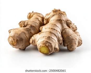 ginger spice isolated on white background.