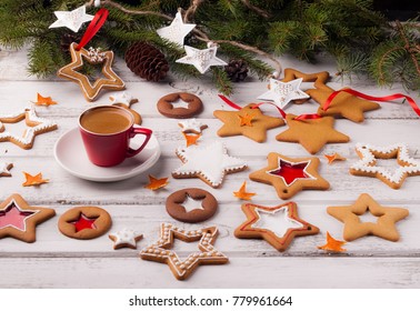 gingerbread with coffee