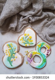 Gingerbread Cookies On Craft Paper. March 8
