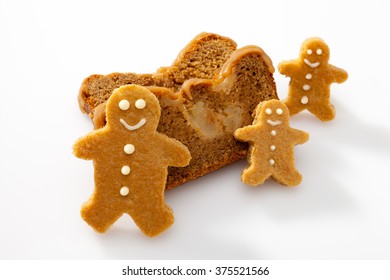 Gingerbread Loaf And Gingerbread Men