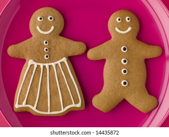 Gingerbread Man And Gingerbread Woman