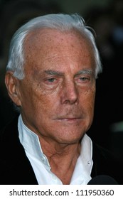 Giorgio Armani At The Giorgio Armani Prive Show To Celebrate The Oscars. Green Acres, Los Angeles, CA. 02-24-07