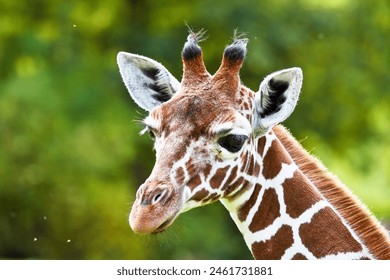 The giraffe, Giraffa camelopardalis is an African even-toed ungulate mammal, the tallest of all extant land-living animal species, and the largest ruminant. - Powered by Shutterstock