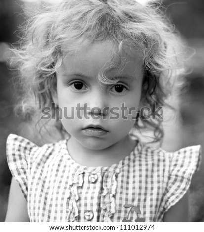 Similar – Small child with long blond hair