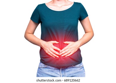 Girl With Abdominal Cramps