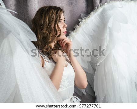 girl Angel with wings