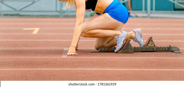 runner in the blocks