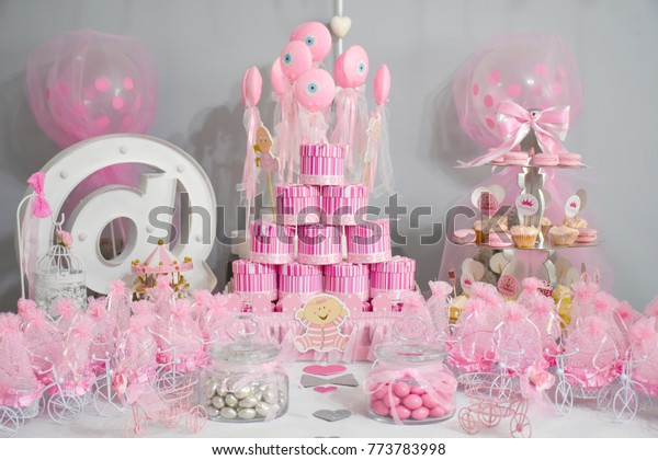 Girl Baby Birthday Party Baby Shower Stock Photo Edit Now 773783998