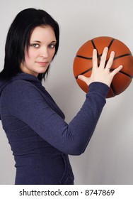 Girl With Basket Ball