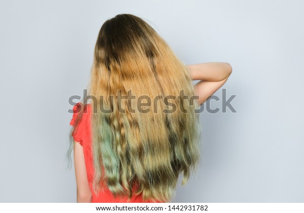 Girl Beautiful Thick Curly Hair Standing Stock Photo Edit Now