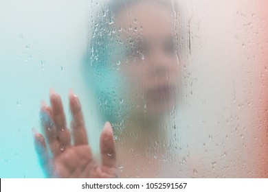 Woman Behind Glass Images, Stock Photos & Vectors | Shutterstock