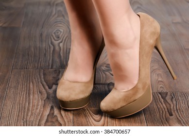 Wedge High Heel Shoes Images Stock Photos Vectors Shutterstock