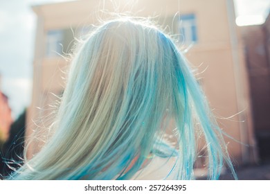 Girl With Blue Hair