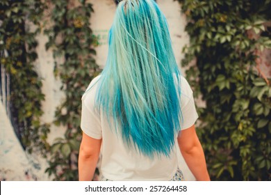 Girl With Blue Hair