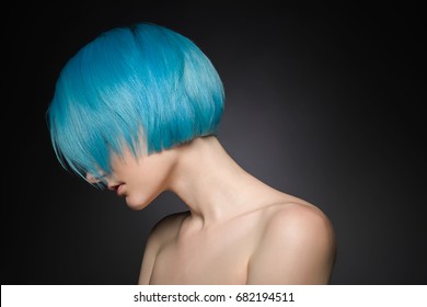 Girl With Blue Hair