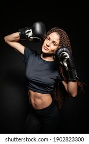 Girl Boxer, Boxing Gloves On Sports Girl, Womens Boxing, Athletic Body