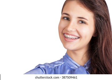 Girl With Braces.