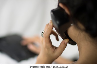 Girl Calling On The Phone 