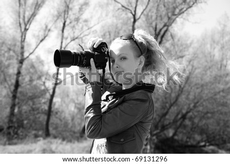 Girl with camera