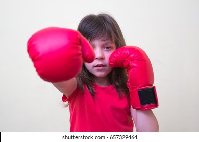 Girl Child Boxing Gloves Stock Photo 657329464 | Shutterstock